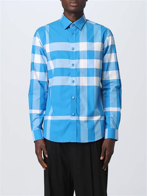 blue graffiti burberry shirt|Burberry shirts for men.